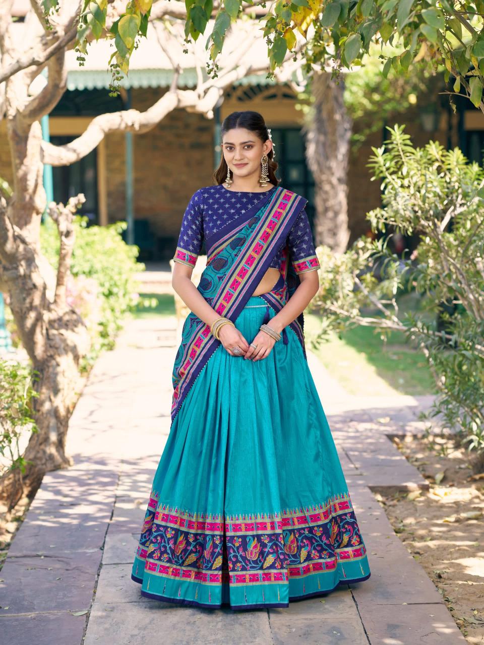 blue Wholesale lehenga choli suppliers in Patan
